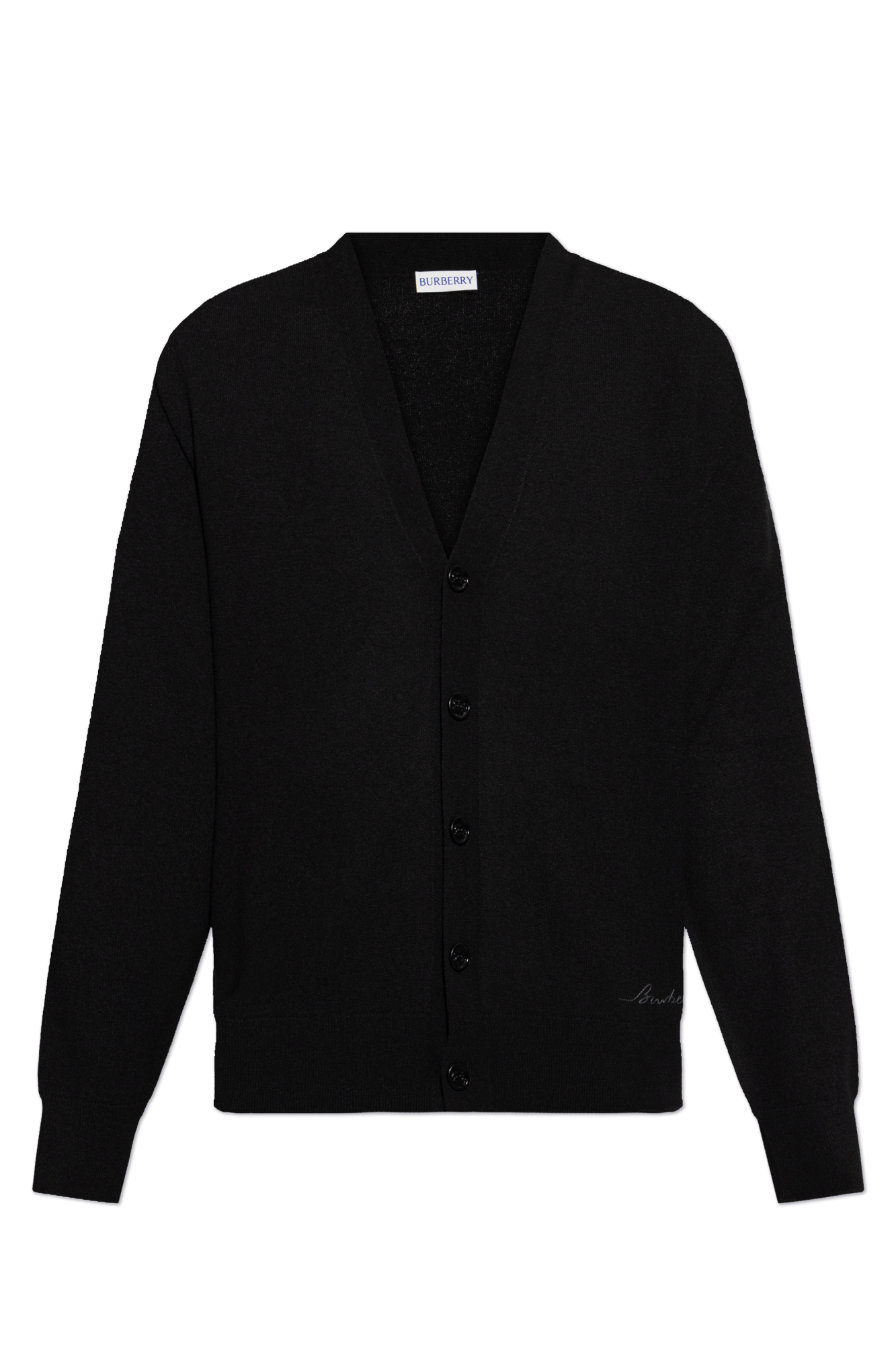 Black Cashmere Cardigan Burberry Vitkac Italy